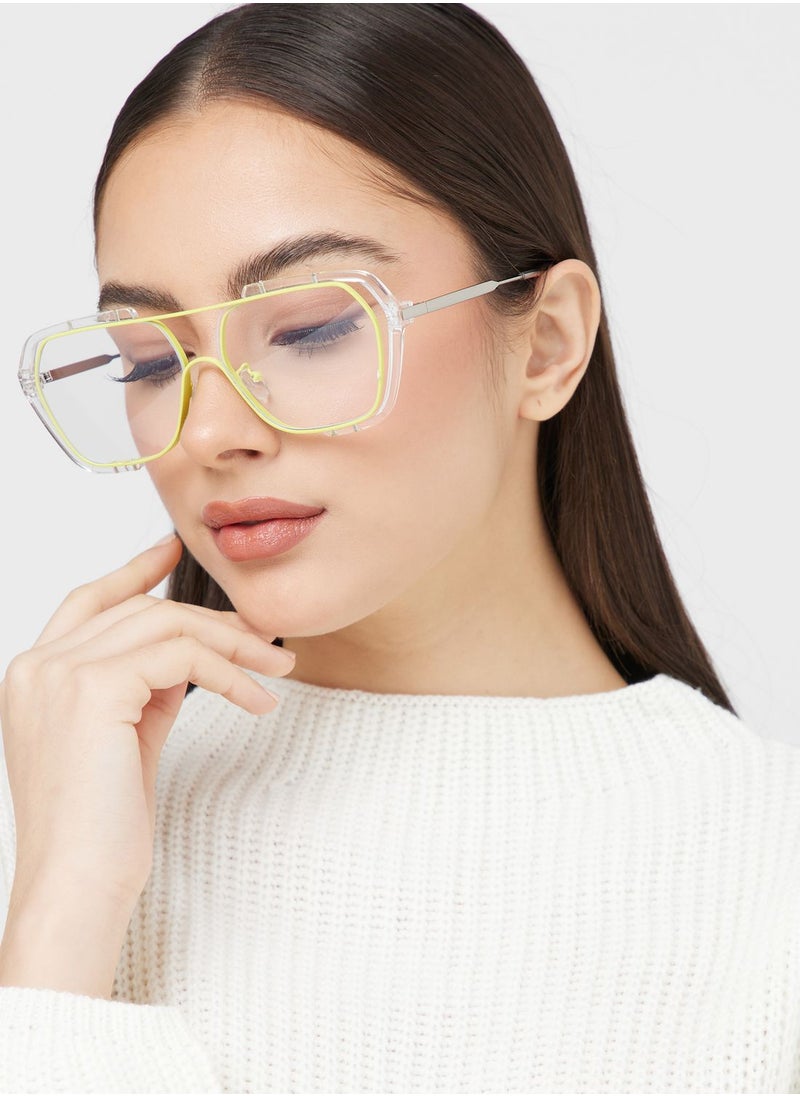 ELLA - D-Shape Anti Blue Lens Laptop Optic Glasses - Image 1