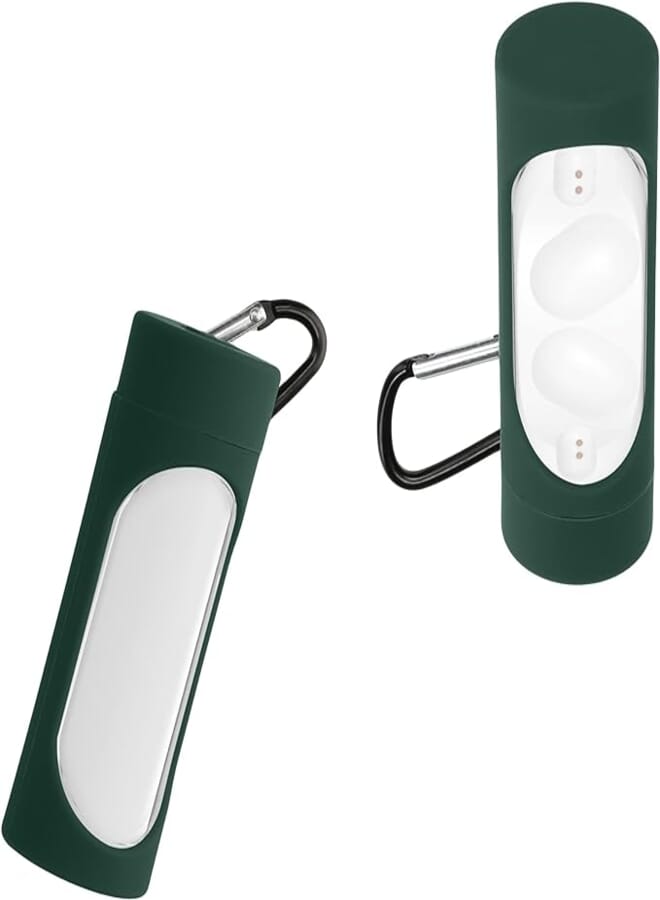kwmobile Protective Case Compatible with Nothing Ear (Stick) - Headphones - Silicone Case Cover Dark Green