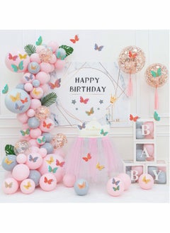 Excefore 3D Butterfly Wall Decor, 36 Pcs Butterfly Decorations Double Layers Wall Stickers for Party Decorations Baby Show Decorations Wedding Decor Room Dcor DIY Gift (Multiple Colors Randomly)  - Image 2
