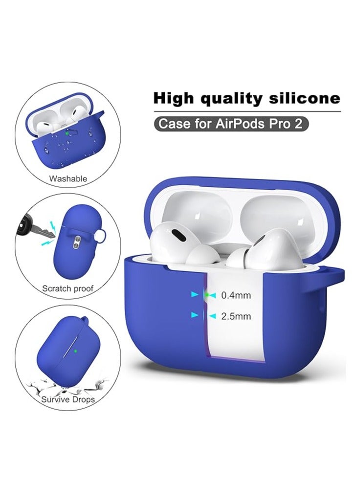 Midwest AirPods Pro 2nd/1st Generation Case with Cleaning kit,Full Protective Silicone Compatible with Apple AirPods Pro 2023/2022/2019 Charging Case,Front LED Visible, Blue - Image 3