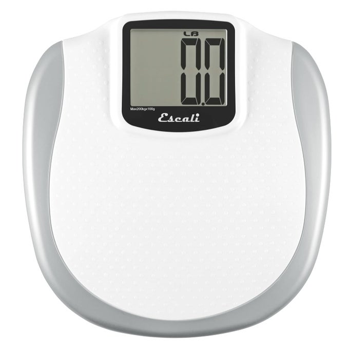 EXTRA LARGE DISPLAY DIGITAL BATHROOM SCALE FOR BODY WEIGHT WITH EASYTOREAD DISPLAY AND NONSLIP PLATFORM EXTRAHIGH CAPACITY OF 440 LB BATTERIES INCLUDED