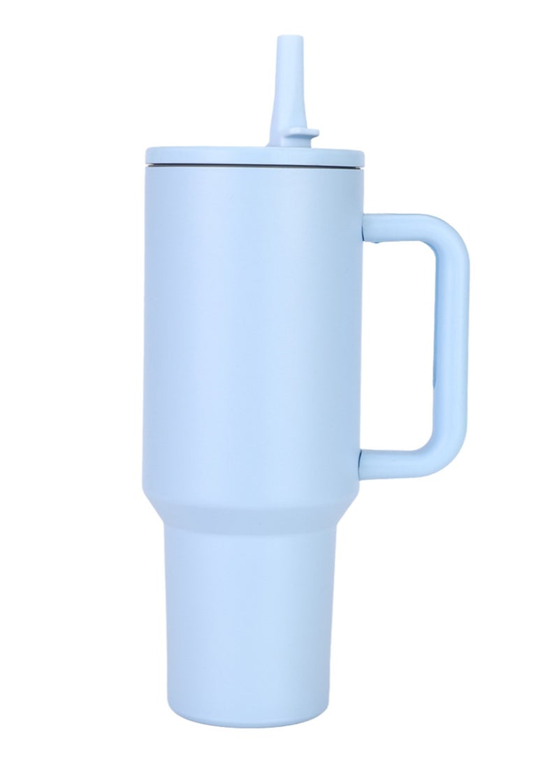 ZEPONOVA Tumbler Stainless Steel Vacuum Insulated Water Bottle - 40OZ (1200ml), 12H Cold & 6H Hot Retention for Water, Iced Tea, Coffee, Smoothie and More, Car Cup Holder Compatible, Blue - Image 1