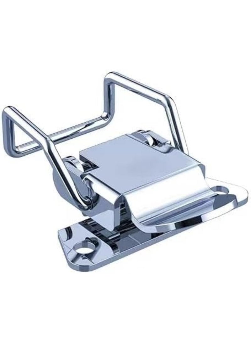 GGOOT Toggle latch Spring toggle latch hasp 2pcs Chrome Toggle Latch for Chest Box Case Suitcase Tool Clasp Cabinet Fitting Lock Belt Hasp Buckle Hardware  - Image 2