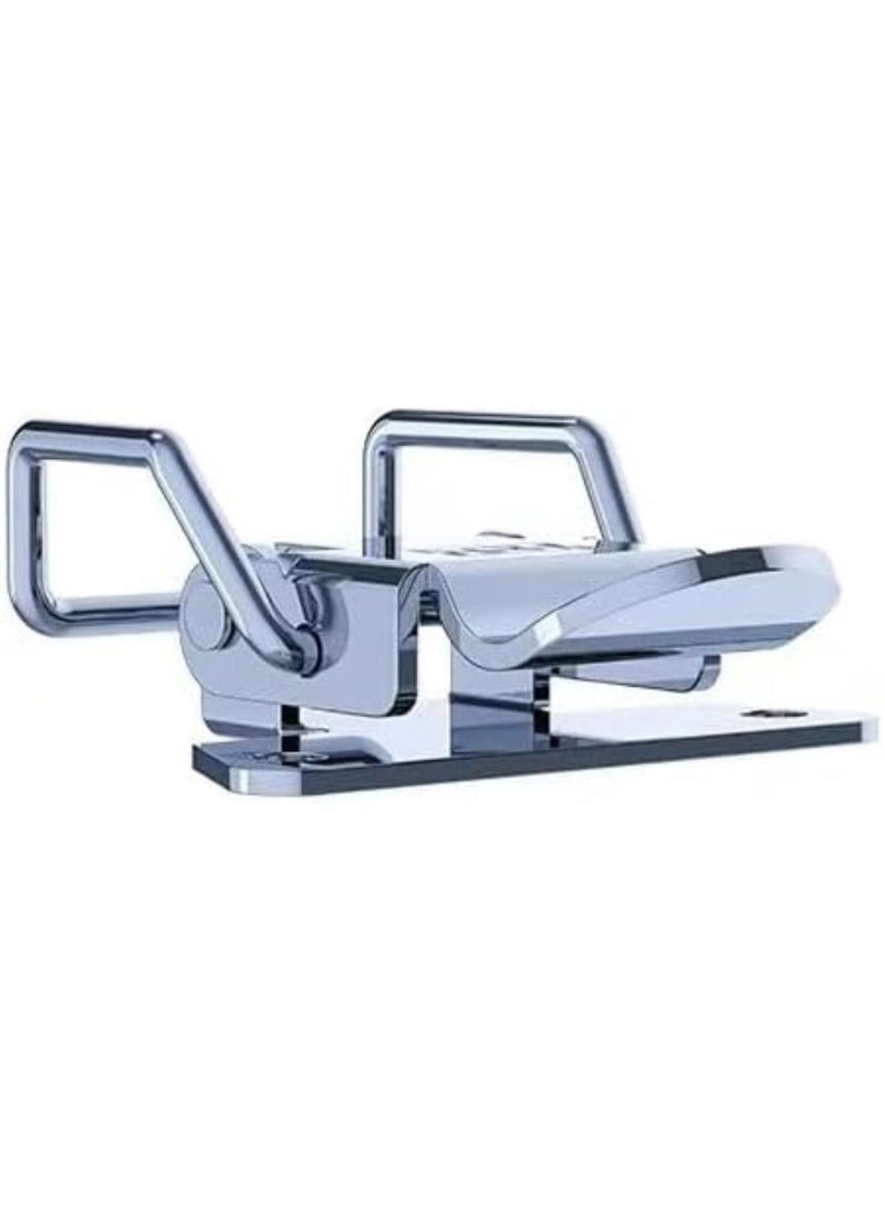 GGOOT Toggle latch Spring toggle latch hasp 2pcs Chrome Toggle Latch for Chest Box Case Suitcase Tool Clasp Cabinet Fitting Lock Belt Hasp Buckle Hardware  - Image 3