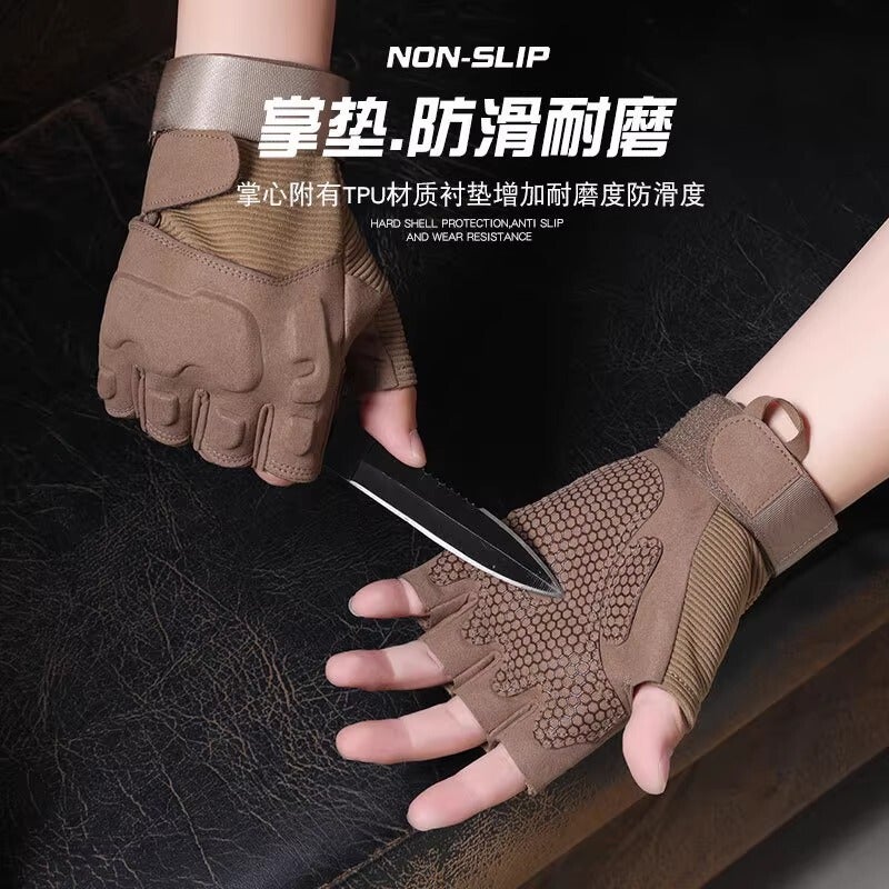 Sports Gloves With Air Cushion Anti Slip Wear Resistant Protection For Fitness Cycling And Outdoor Activities - Image 3