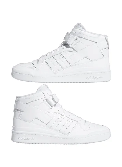 adidas Adidas Forum Mid White Basketball Shoes For Men 3