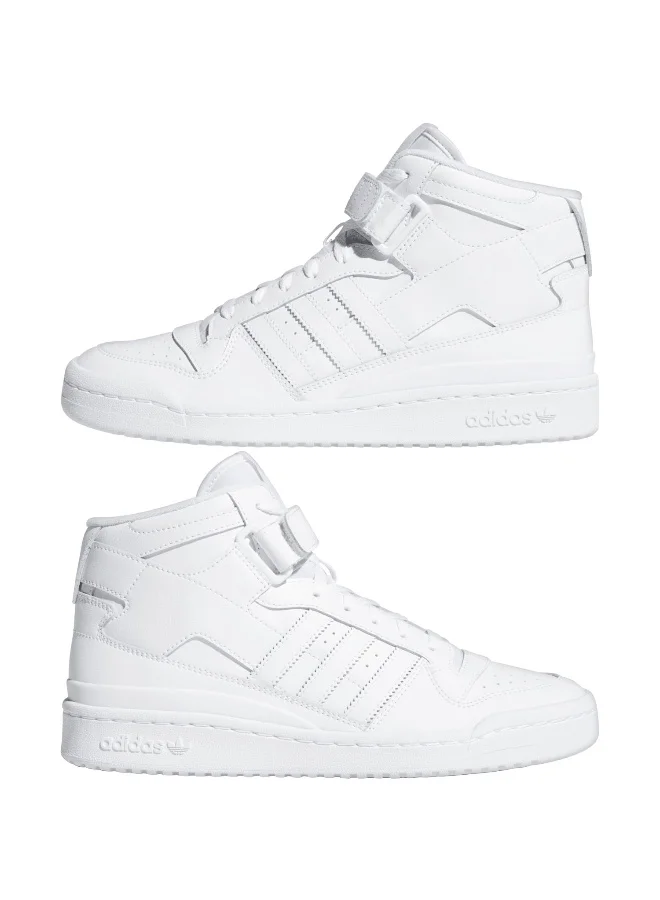 adidas Adidas Forum Mid White Basketball Shoes For Men 3