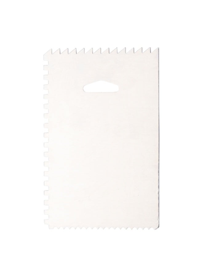 Restaurantware مكشطة كعكة باستي تيك 6 بوصة × 3.8 بوصة، 1 مكشطة كعكة بنمط 4 - حواف مستقيمة، ثقب للتعليق، مكشطة كريمة معدنية، لتزيين أو تشكيل الحلويات - Image 1