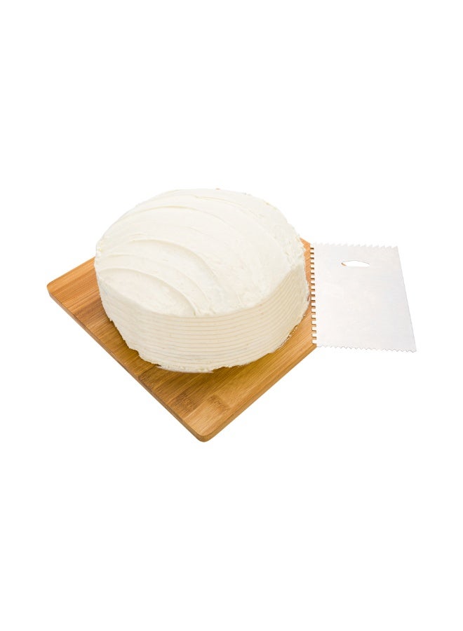 Restaurantware مكشطة كعكة باستي تيك 6 بوصة × 3.8 بوصة، 1 مكشطة كعكة بنمط 4 - حواف مستقيمة، ثقب للتعليق، مكشطة كريمة معدنية، لتزيين أو تشكيل الحلويات - Image 2