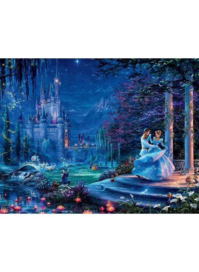 Ceaco 4 In 1 Multipack Thomas Kinkade Disney Dreams Collection Cinderella The Lion King Mickey And Minnie & The Little Mermaid (4) 500 Piece Jigsaw Puzzles Blue - Image 3