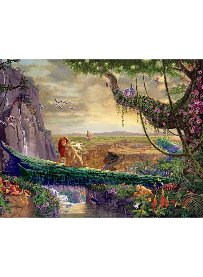 Ceaco 4 In 1 Multipack Thomas Kinkade Disney Dreams Collection Cinderella The Lion King Mickey And Minnie & The Little Mermaid (4) 500 Piece Jigsaw Puzzles Blue - Image 5