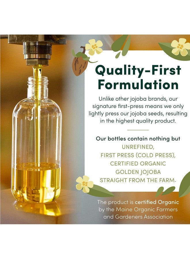 HobaCare 100% Pure Organic Jojoba Baby Oil - Unrefined and Cold Pressed Jojoba Oil - Body & Scalp Massaging Oil for Skin, Hair, and Nails - Helps to Fight Cradle Cap and Dry Skin (8.45 fl oz) - Image 2