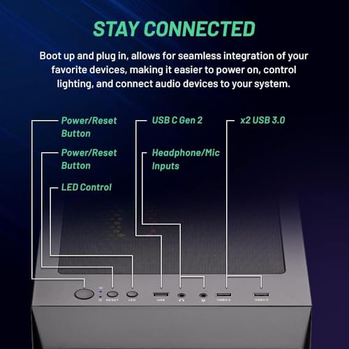 Skytech Gaming Nebula Gaming PC, AMD Ryzen 7 7700 3.8GHz, NVIDIA RTX 5060, 1TB NVMe SSD, 16GB DDR5 RAM 6000, 650W Gold PSU, Wi-Fi, Win 11, Desktop - Image 5