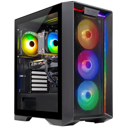 Skytech Gaming Nebula Gaming PC, AMD Ryzen 7 7700 3.8GHz, NVIDIA RTX 5060, 1TB NVMe SSD, 16GB DDR5 RAM 6000, 650W Gold PSU, Wi-Fi, Win 11, Desktop - Image 1