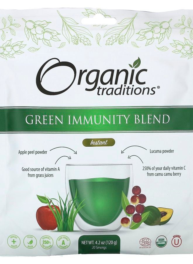 Organic Traditions Green Immunity Blend Instant 4.2 oz (120 g)