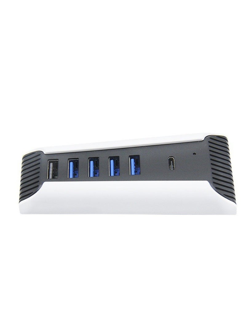 Gasin PS5 HUB Adapter, PS5USB2.0 High-Speed Transmitter, 5-Port USB 3.0 Hub for PS5  - Image 4