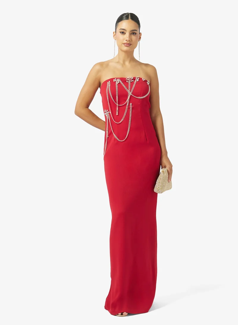 Iyra  Embellished Off-Shoulder Dress for Women | Best Price UAE