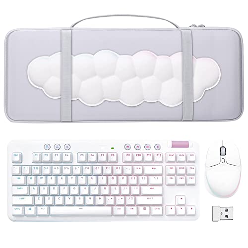 co2CREA Hard Case Replacement for Logitech G713 Wired G715 Wireless Mechanical Gaming Keyboard Logitech G705 Wireless Gaming Mouse Combo - Image 3