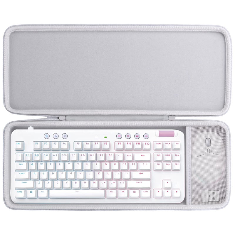 co2CREA Hard Case Replacement for Logitech G713 Wired G715 Wireless Mechanical Gaming Keyboard Logitech G705 Wireless Gaming Mouse Combo - Image 2