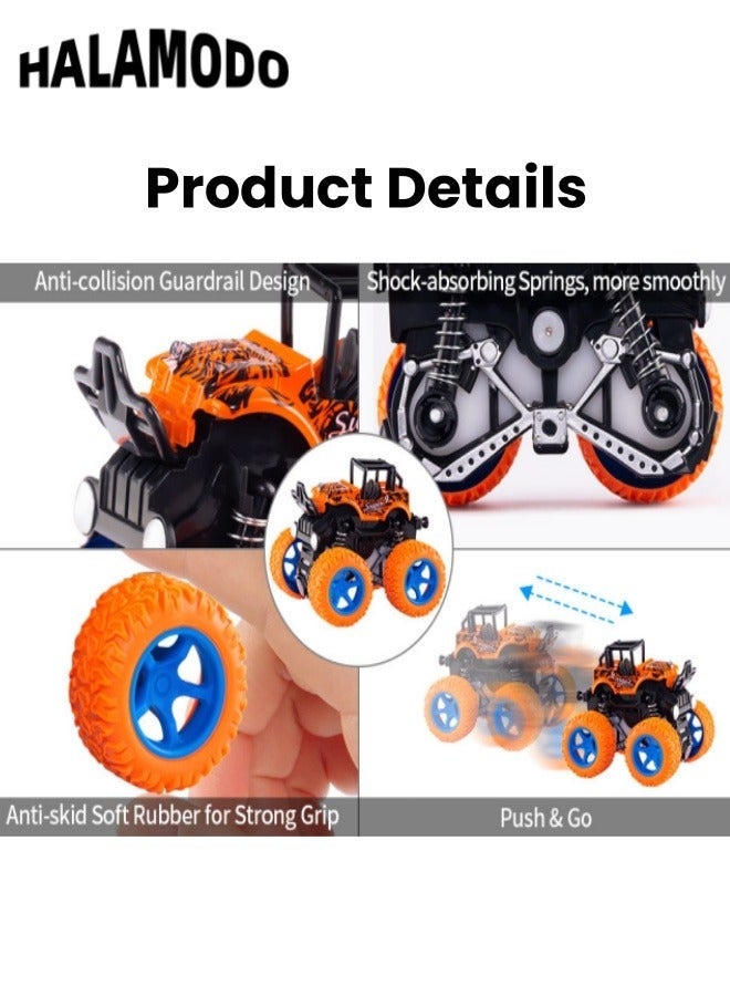 هالامودو ألعاب شاحنات الأطفال حيلة على الطريق سيارة الدفع والذهاب سيارات ألعاب تعمل بالاحتكاك مثالية كحفلة عيد ميلاد هدايا عيد الشكر الجديدة للأولاد والبنات من سن 3 سنوات فما فوق - Image 2