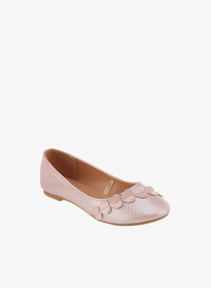 Flora Bella By Shoexpress Flora Bella Girls Applique Detail Ballerina Shoes
