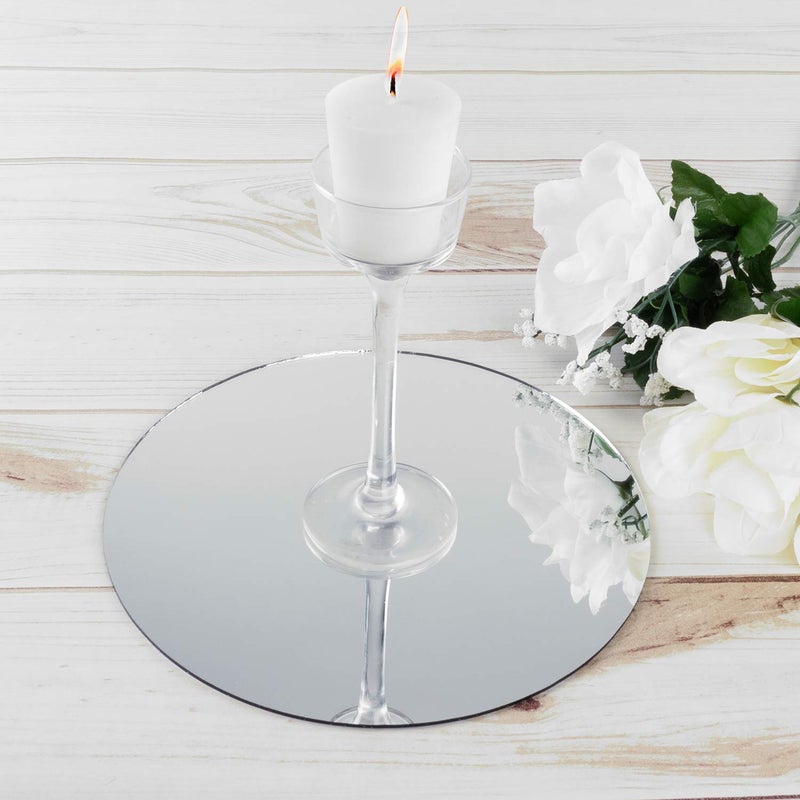 Super Z Outlet Round Mirror Wedding Table Centerpieces, 10 Pieces, 8" Inches - Image 5