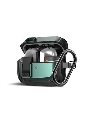 Case For Samsung Galaxy Buds3 & Galaxy Buds 3 Pro Case Cover (2024), Rugged Armor Shockproof Hard Shell Protection Case with Secure Lock Clip - Green - pzsku/Z271D50D32AB364AD3ADCZ/45/_/1726551531/a5534ca7-160b-48f7-8dff-85f99ed76e68