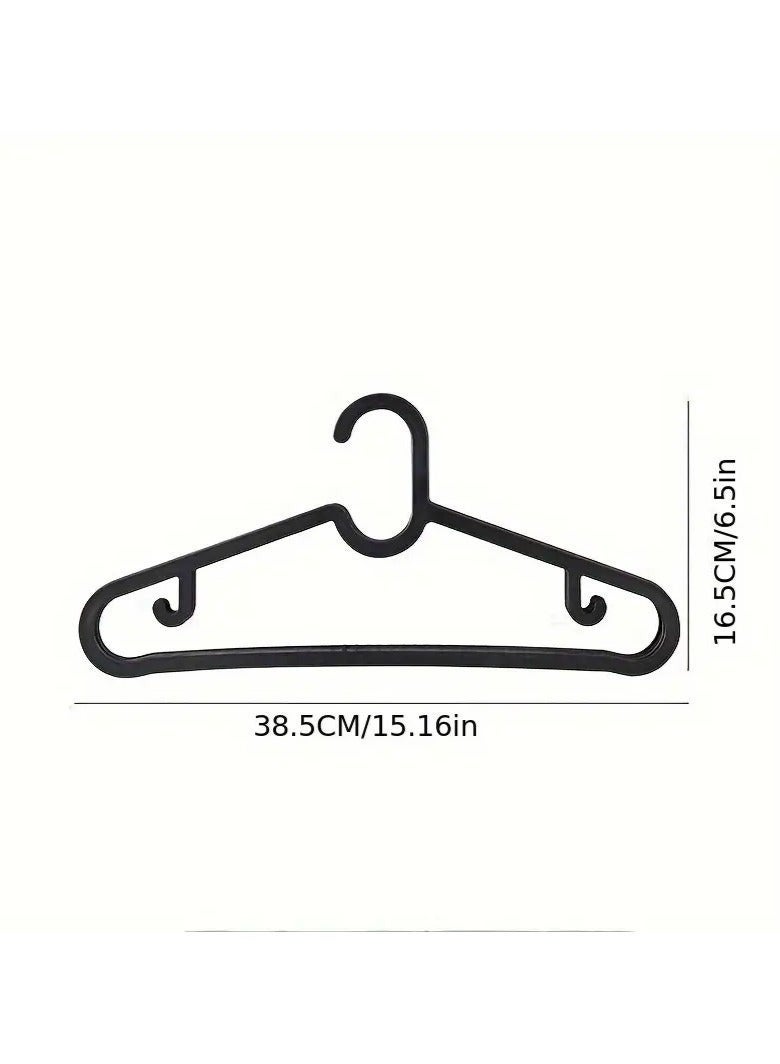 Set of 10 Plastic Hangers Home Storage Solution for Coats, Suits, and Dresses, Closet Organization | Modern Look | Durable Construction, Clothes Racks - Image 4