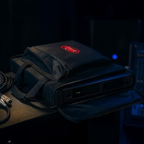 SKB Cases 1U Soft Rack Case for Wireless Microphone Systems with Steel Rails, Heavy Duty Zippers, Outer Pocket and Shoulder Straps, Black - Image 5