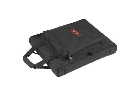 SKB Cases 1U Soft Rack Case for Wireless Microphone Systems with Steel Rails, Heavy Duty Zippers, Outer Pocket and Shoulder Straps, Black - Image 4