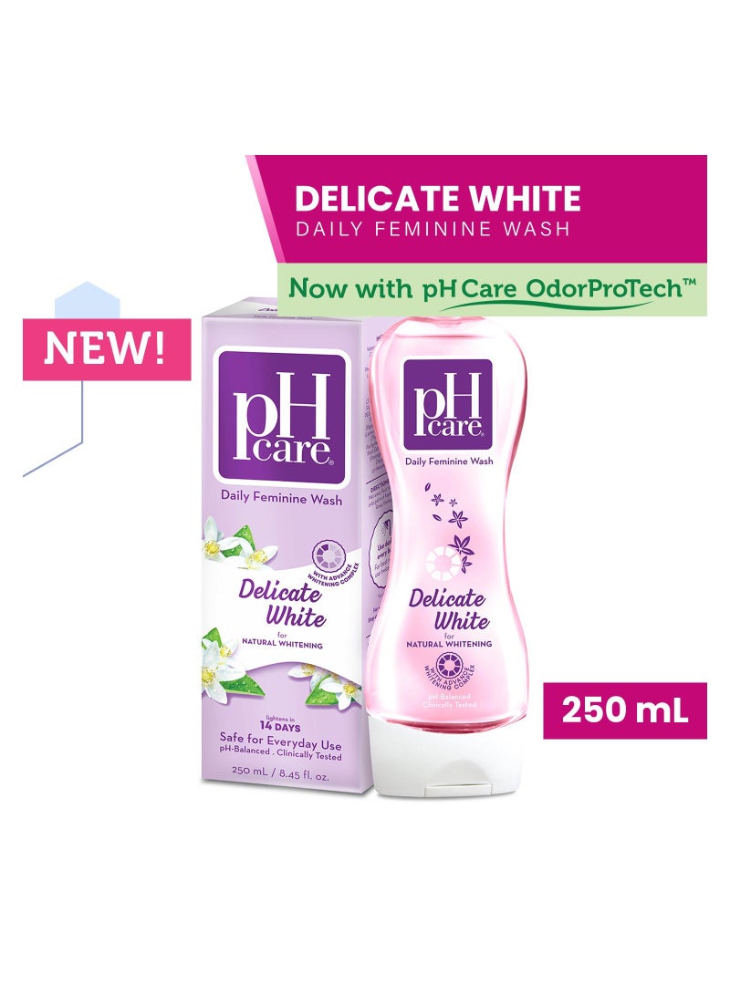Ph Care Delicate White Feminine Wash 250ml - Image 3