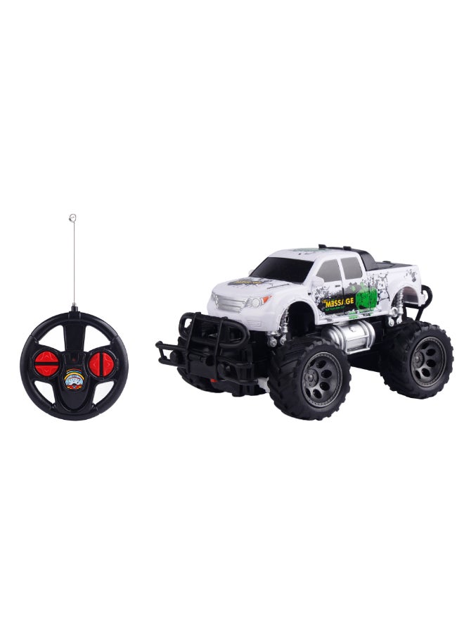 HST Jeep Winner Track 1:24 RC Car – Steering Wheel Remote Control White - Image 1