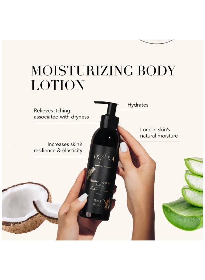 IXORA Moisturizing Body Lotion with Aloe Vera, Coconut, and Trehalose: Nourish and Hydrate Your Skin for a Calm, Soft, and Smooth Feel - Image 2