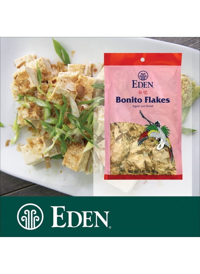 Eden Japanese Bonito Flakes, Shaved Skipjack Tuna, Katsuobushi ??, Traditionally Aged And Dried, Hardwood Smoked, Make Dashi And Miso Soup, 1.05 Oz (2-Pack)