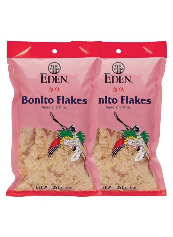 Eden Japanese Bonito Flakes, Shaved Skipjack Tuna, Katsuobushi ??, Traditionally Aged And Dried, Hardwood Smoked, Make Dashi And Miso Soup, 1.05 Oz (2-Pack)