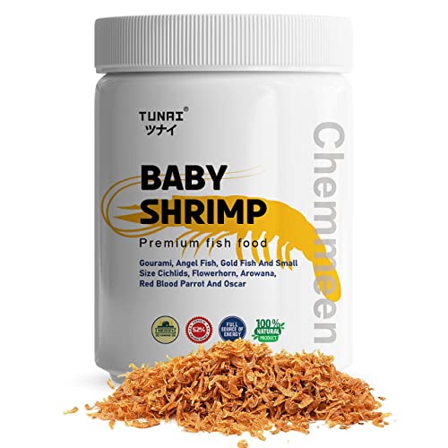 Tunai Chemmeen Whole Sun Dried Shrimps Aquarium Fish Treat |50g| Fish Food for All Life Stages of Flowerhorn, Arowana, Red Blood Parrot, Oscar, Cichlids and Turtles - Image 1