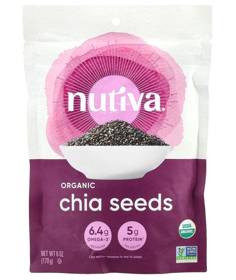 Nutiva Organic Chia Seeds 6 oz (170 g)