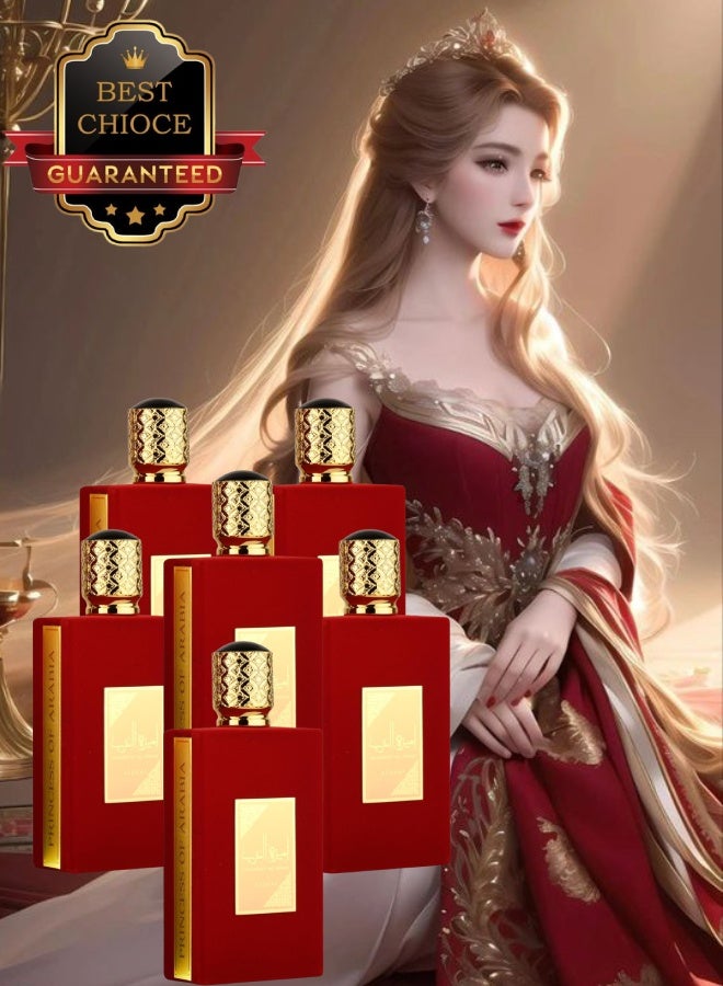 ASDAAF 6 Pieces Ameerat Al Arab Perfume 100ML - Image 1