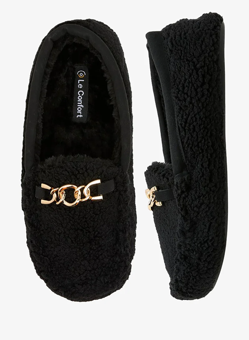 Le Confort Women Plush Bedroom Slippers