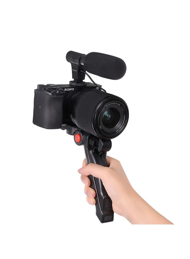 Vlogging Kit for Smartphones – Bluetooth Remote, LED Light, Mic, Mini Tripod & Phone Holder for YouTube, Podcasting, and Content Creation - Image 2