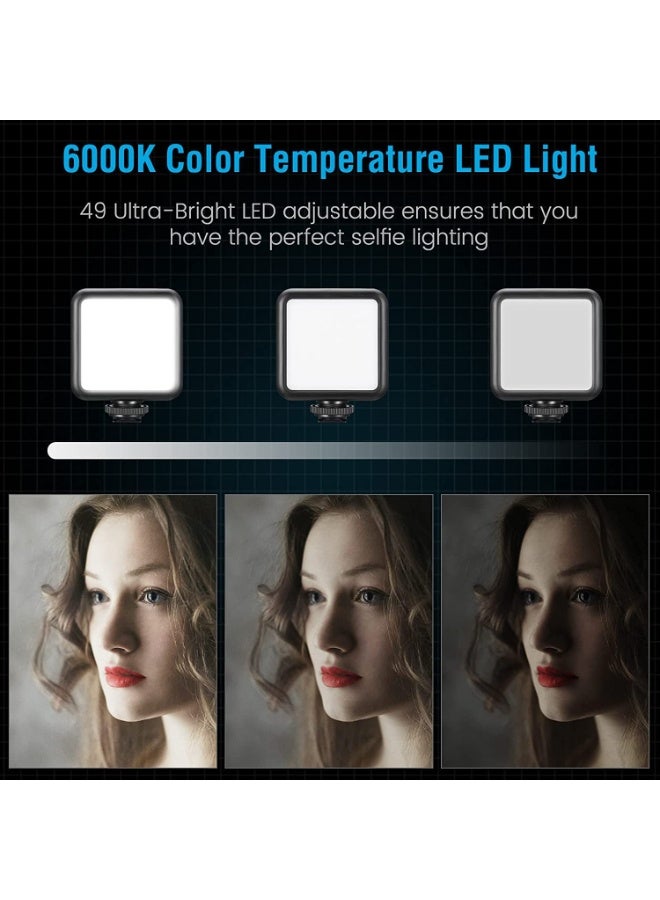 Vlogging Kit for Smartphones – Bluetooth Remote, LED Light, Mic, Mini Tripod & Phone Holder for YouTube, Podcasting, and Content Creation - Image 3