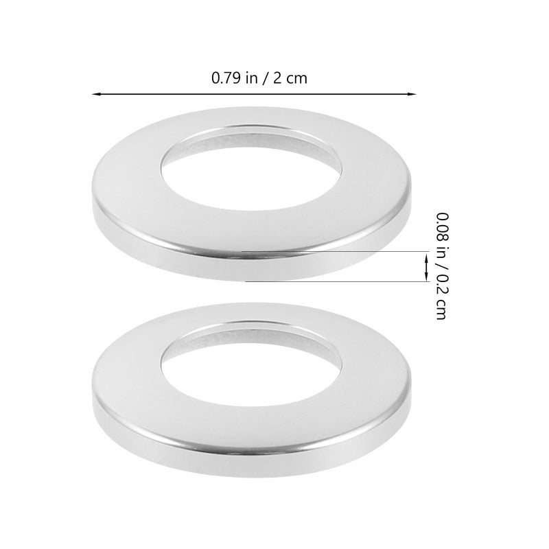 4pcs Silver Aluminum Car Door Lock Pin Cover Set For SUV Vehicle Interior Trim - Image 3