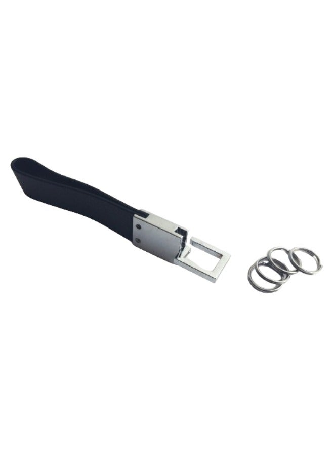 Halapack Limited Edition Jumperlay Leather keychain with 4 Detachable Alloy Ring - Image 2