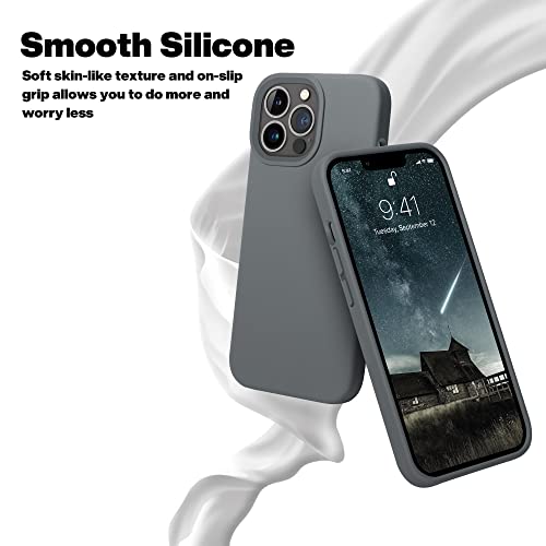 OTOFLY Designed for iPhone 13 Pro Max Case, Silicone Shockproof Slim Thin Phone Case for iPhone 13 Pro Max 6.7 inch (Space Gray) - Image 2