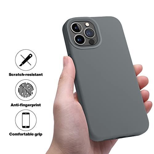 OTOFLY Designed for iPhone 13 Pro Max Case, Silicone Shockproof Slim Thin Phone Case for iPhone 13 Pro Max 6.7 inch (Space Gray) - Image 3