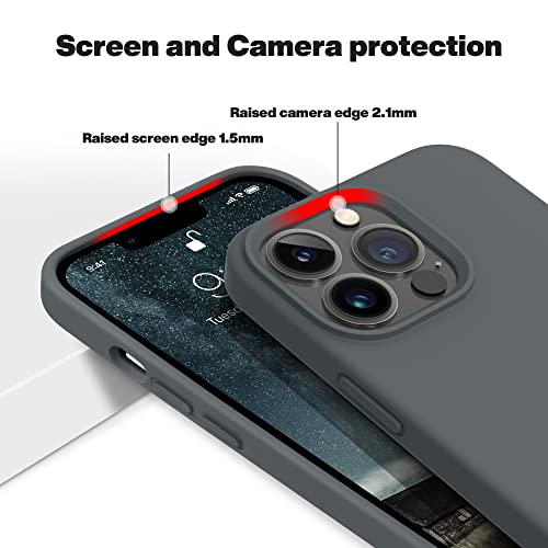 OTOFLY Designed for iPhone 13 Pro Max Case, Silicone Shockproof Slim Thin Phone Case for iPhone 13 Pro Max 6.7 inch (Space Gray) - Image 5