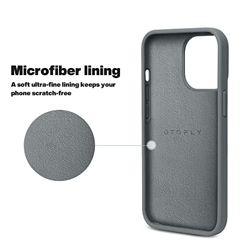 OTOFLY Designed for iPhone 13 Pro Max Case, Silicone Shockproof Slim Thin Phone Case for iPhone 13 Pro Max 6.7 inch (Space Gray) - Image 4
