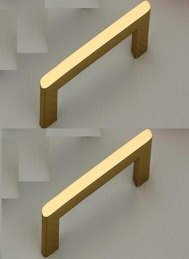 jwl Cabinet Handle 4 and 6 inch Set of 2 Piece with Fitting Bolts (Gold, 4 inch 2 Pieces) - Image 1