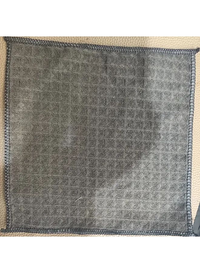 3 قطع من مناشف الباريستا الرمادية ذات امتصاص قوي ومناديل تنظيف غير منسوجة من البوليستر - Image 5