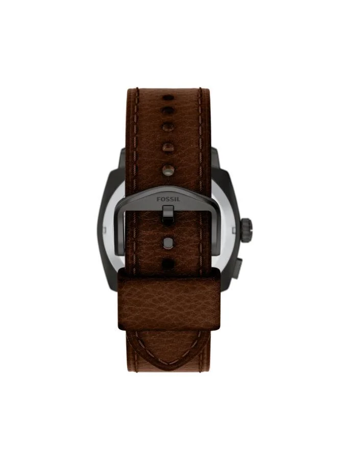 FOSSIL  FS6165 Anadigi Watch with Stainless Steel Leather Strap for Men | Best Price UAE